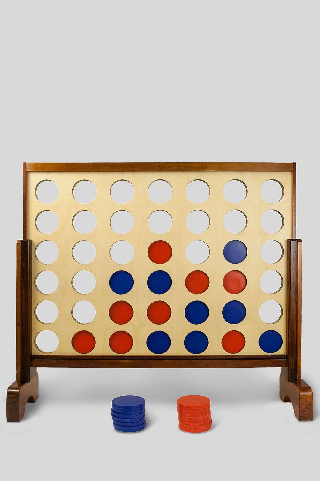 Giant Connecting Checkers Yard Game Image 1