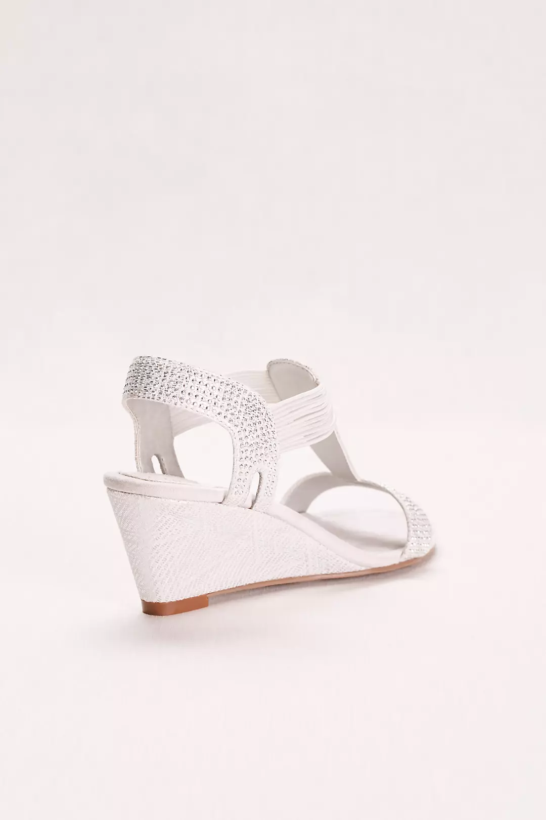 Glitter Wedge Sandal with Studded Elastic Straps Image 2