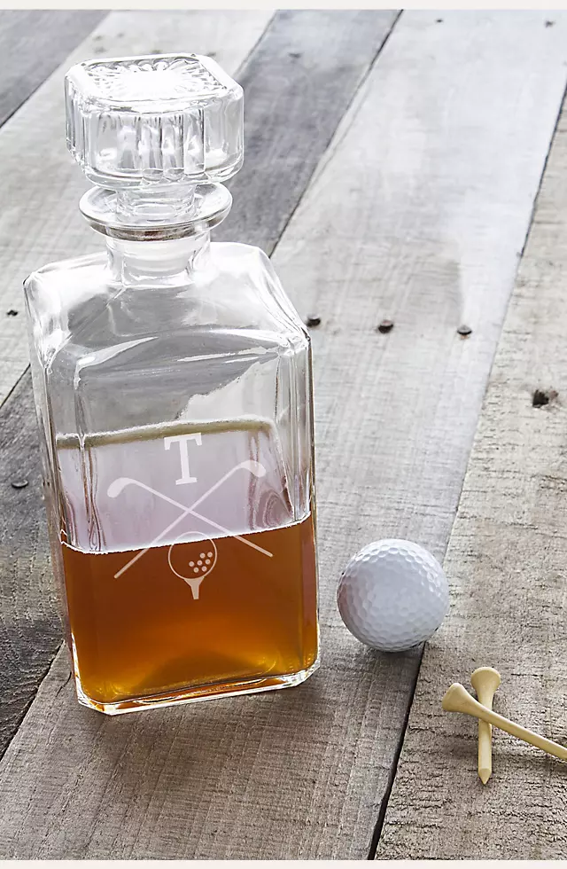 Personalized Golf Glass Decanter Image 2