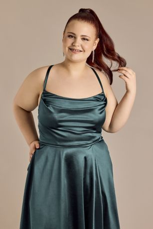 CITYSHOP HEAVY SATIN MINI DRESS サイズ36 CITYSHOP HEAVY SATIN MINI