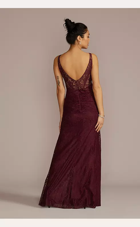 Lace Corset Bodice Dress with Slit Image 2