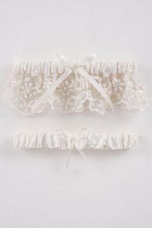 Bridal Garters Wedding Garter Sets In All Sizes David S Bridal