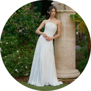 sachin and babi light blue dress David's Bridal