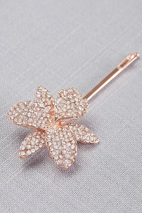 Pave Orchid Bobby Pin  Image 3