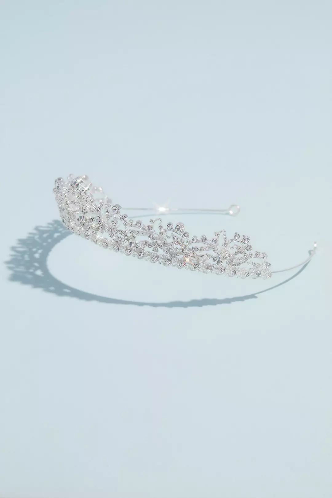 Crystal Embellished High-Shine Tiara Image