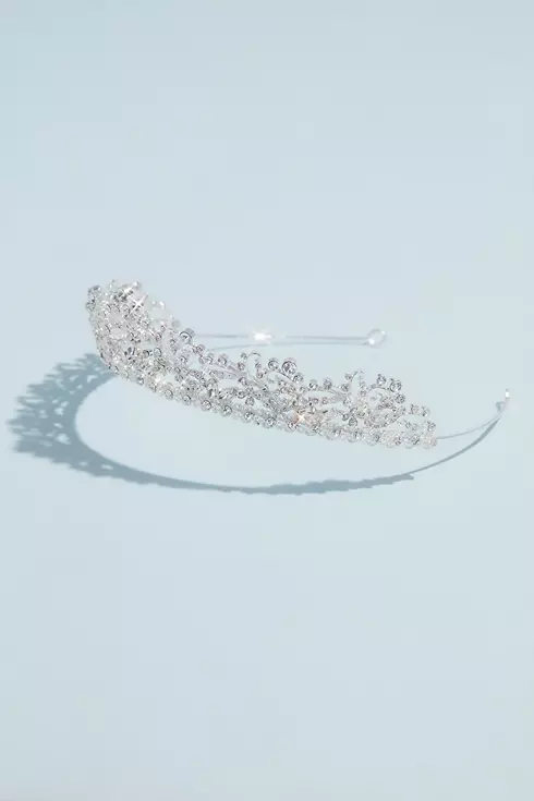 Crystal Embellished High-Shine Tiara Image 1