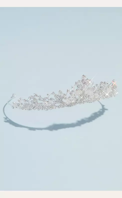 Swirled Crystal Vine Tiara Image 1