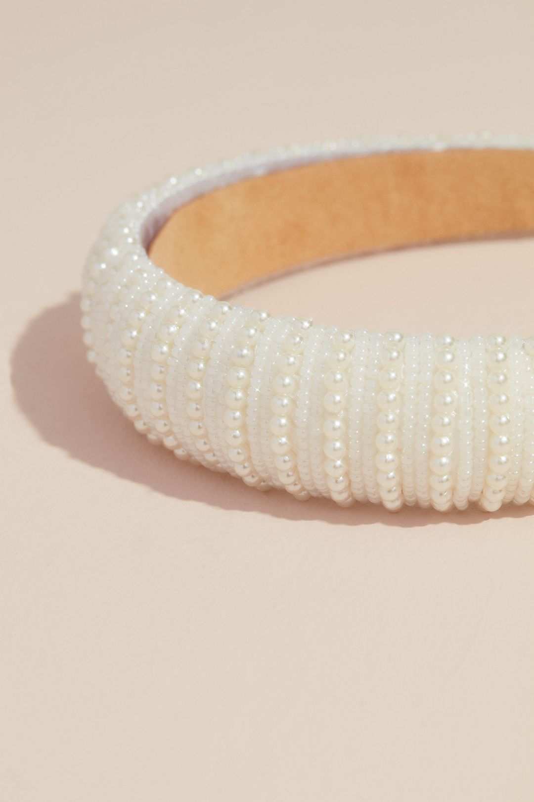 Pearl Stripe Puff Headband Image 2
