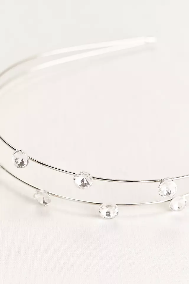 Double Row Scattered Crystal Headband Image