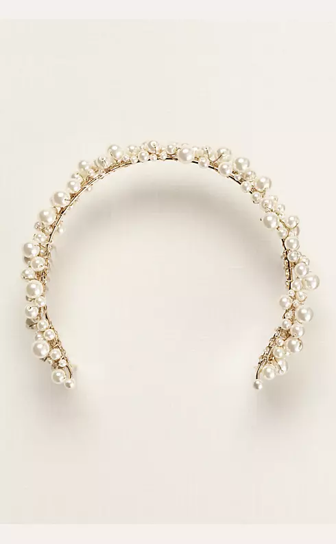 Back Headband with Pearls Image 1