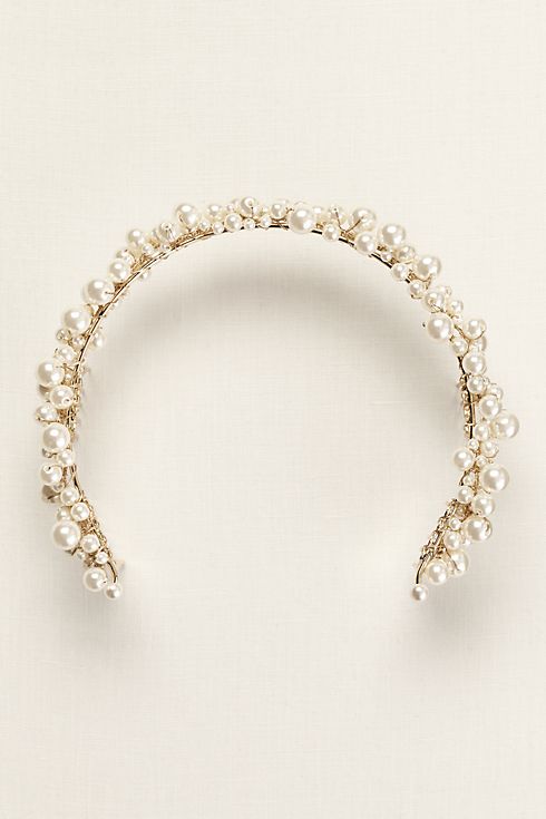 Back Headband with Pearls Image 1