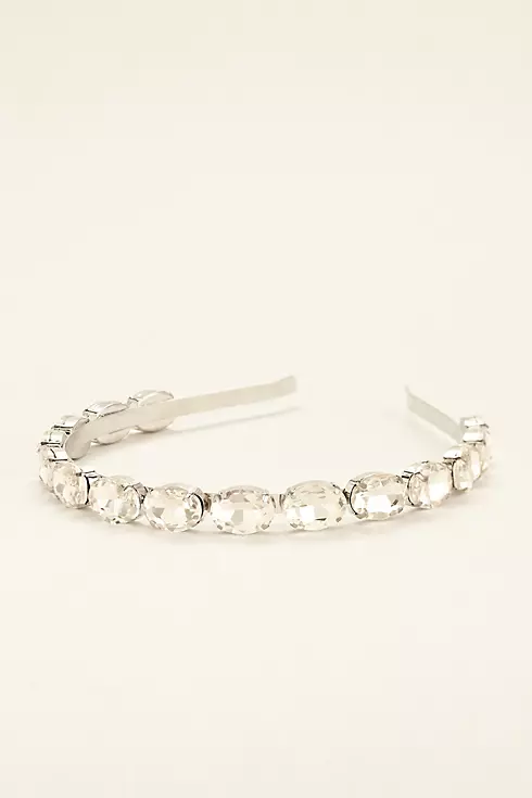 Faceted Oval Crystal Headband Image 1