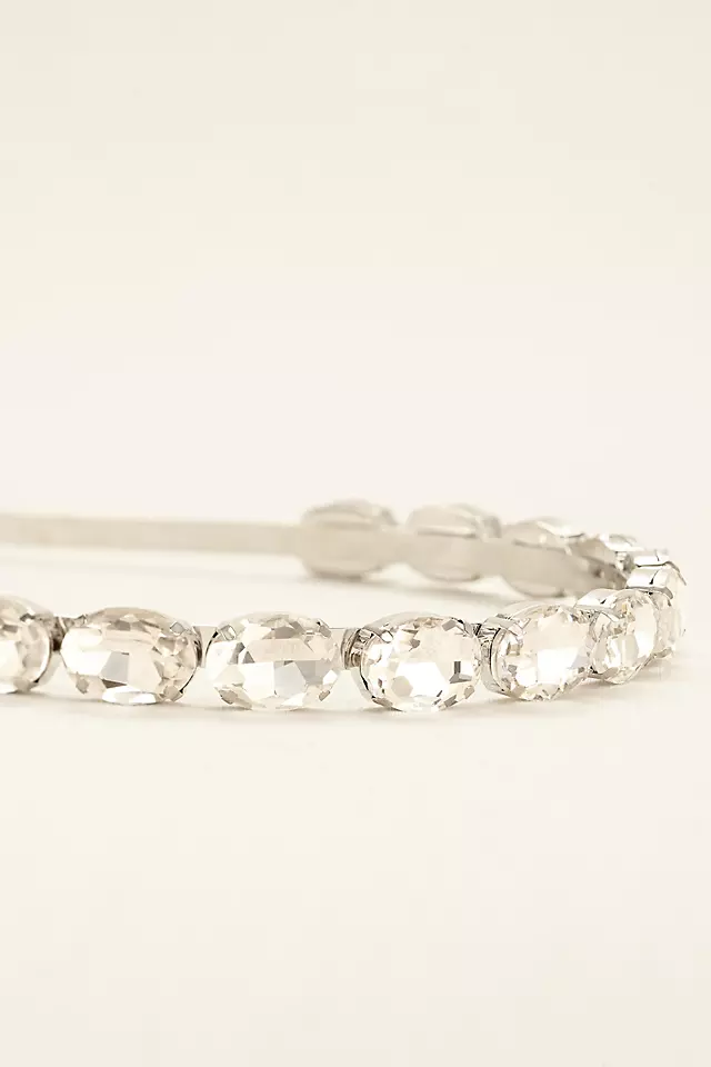 Faceted Oval Crystal Headband Image 2