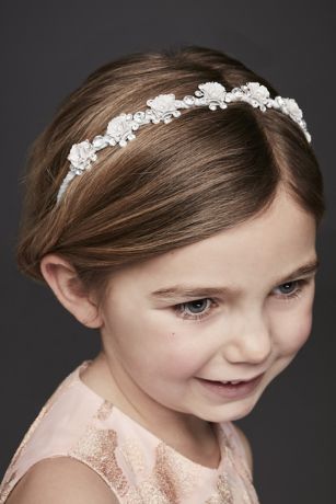 flower girl hair pieces for weddings