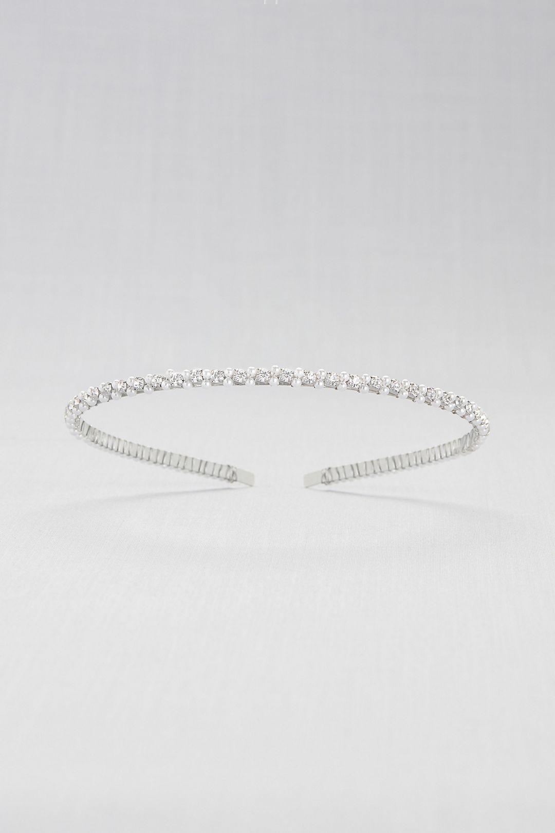 Double Pearl and Crystal Headband Image