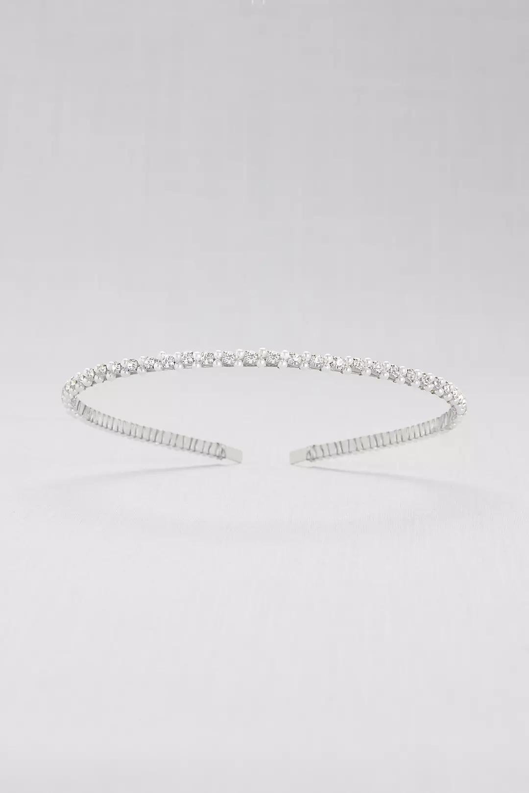 Double Pearl and Crystal Headband Image