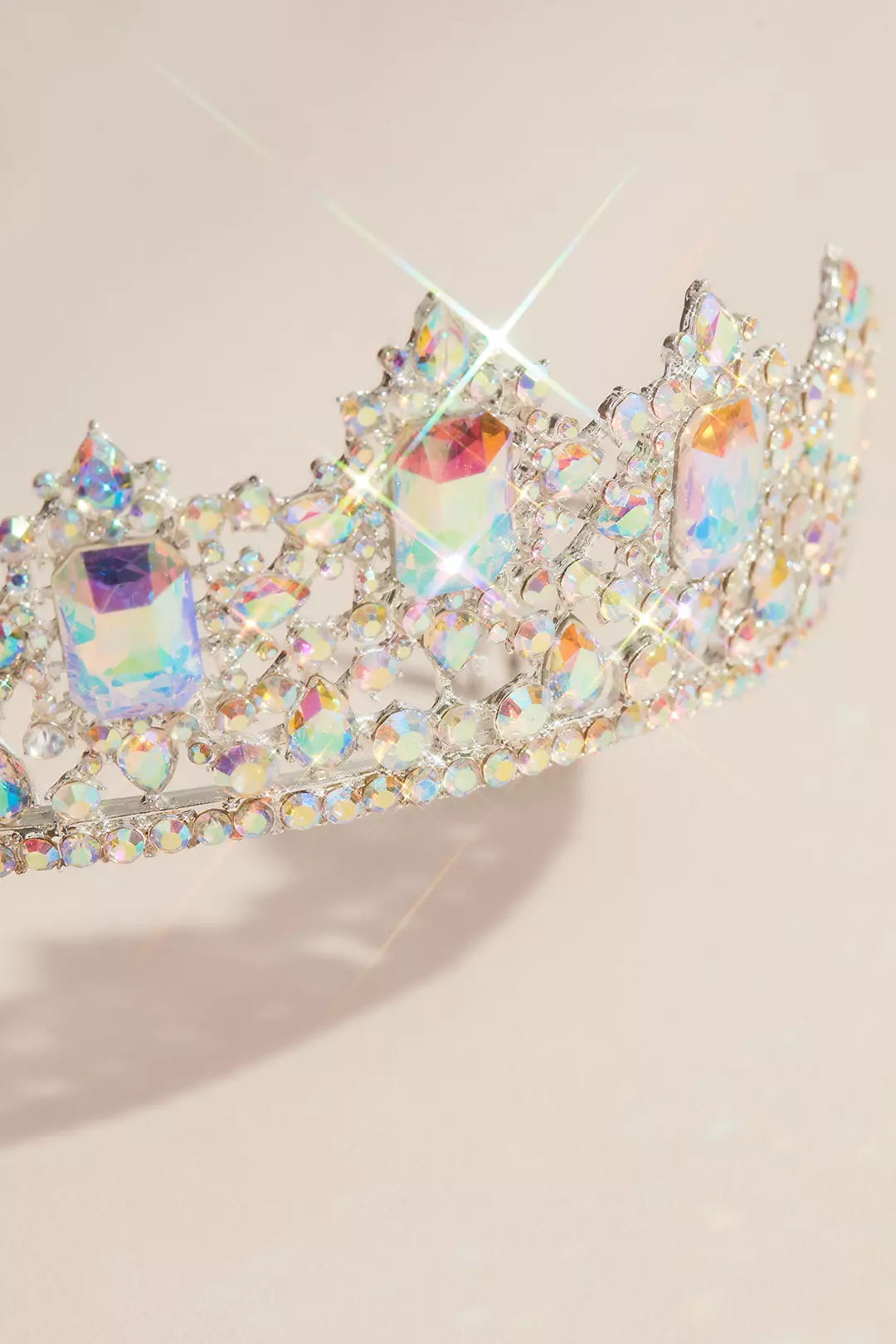 Square-Cut Crystal Quinceanera Crown Image 2