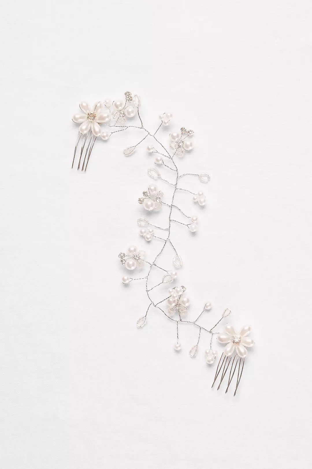 Pearl Blossom Wire Hair Vine  Image 2