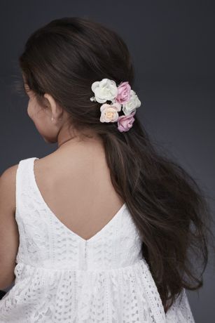 flower girl hair accessories wedding