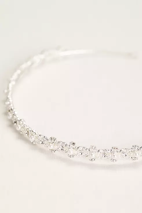 Thin Headband with Crystals and Pearls Image 2