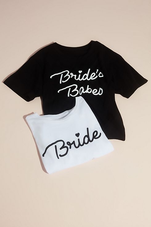 Bride's Babes Script Crop Top T-Shirt Image 4