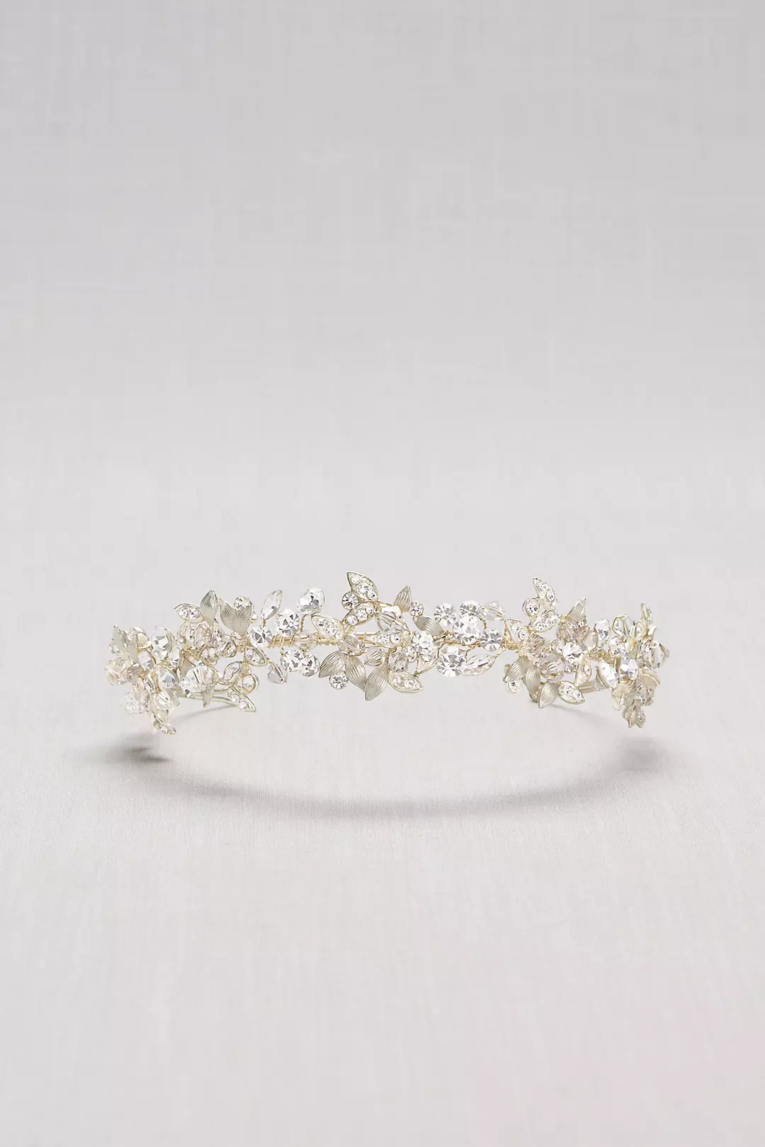 Crystal Petals and Clustered Leaves Headband Image 2