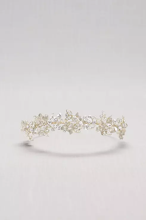 Crystal Petals and Clustered Leaves Headband Image 2