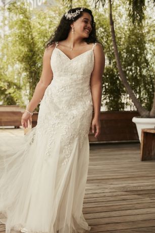 1920 style plus size wedding dresses