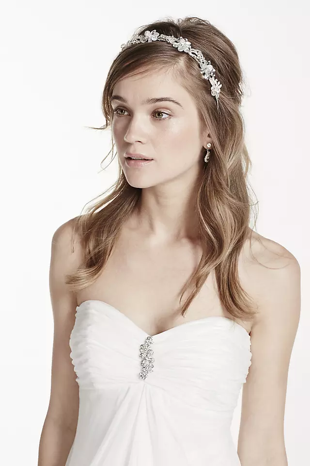 Crystal Floral Headband Image 2