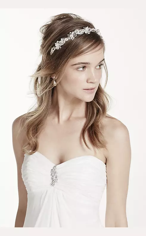 Crystal Floral Headband Image 1