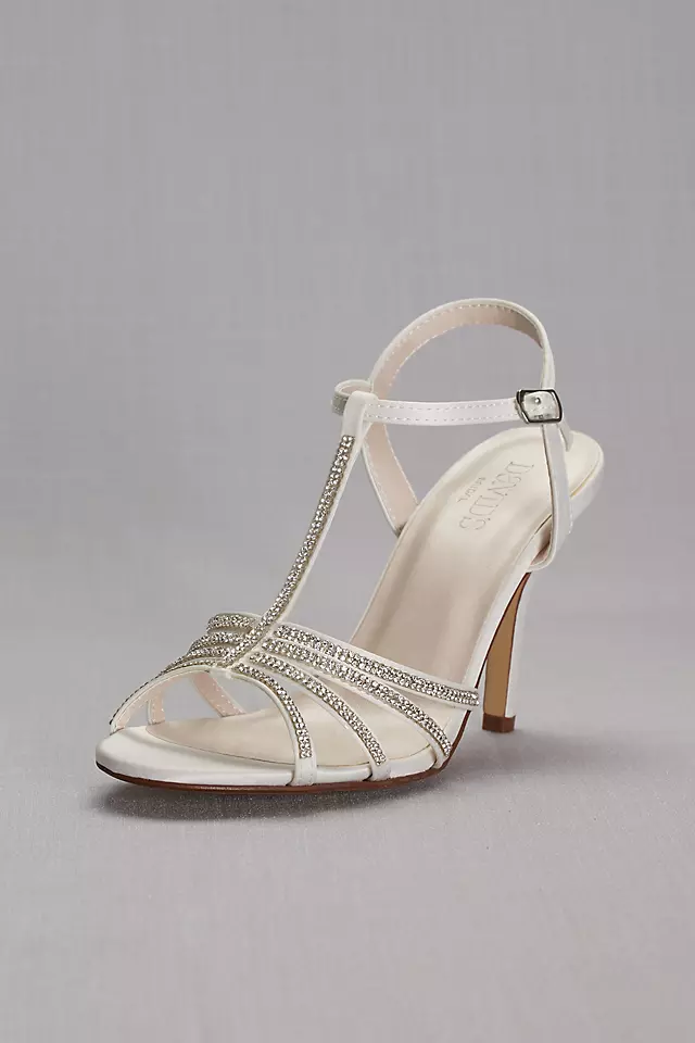Crystal T-Strap High Heel Sandal Image