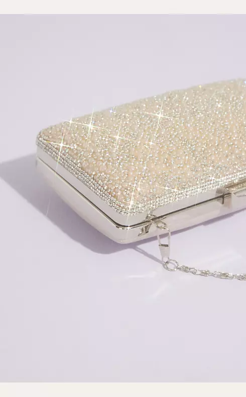 Crystal and Pearl Embellished Clutch Image 3