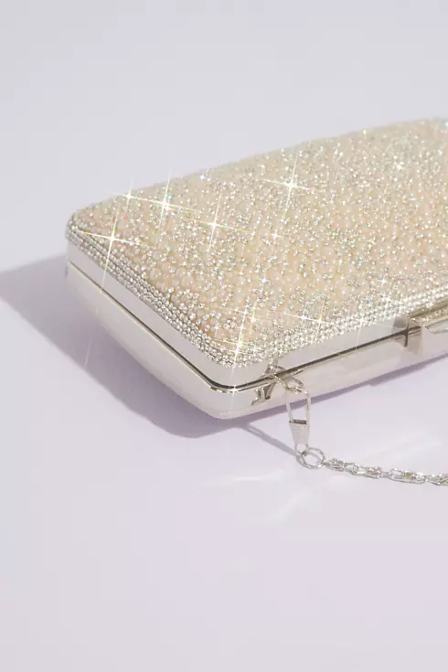 Crystal and Pearl Embellished Clutch Image 3