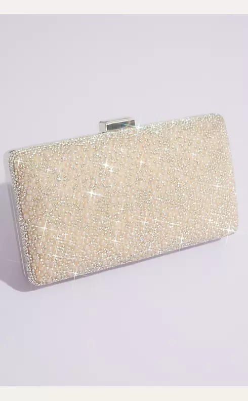 Crystal and Pearl Embellished Clutch Image 1
