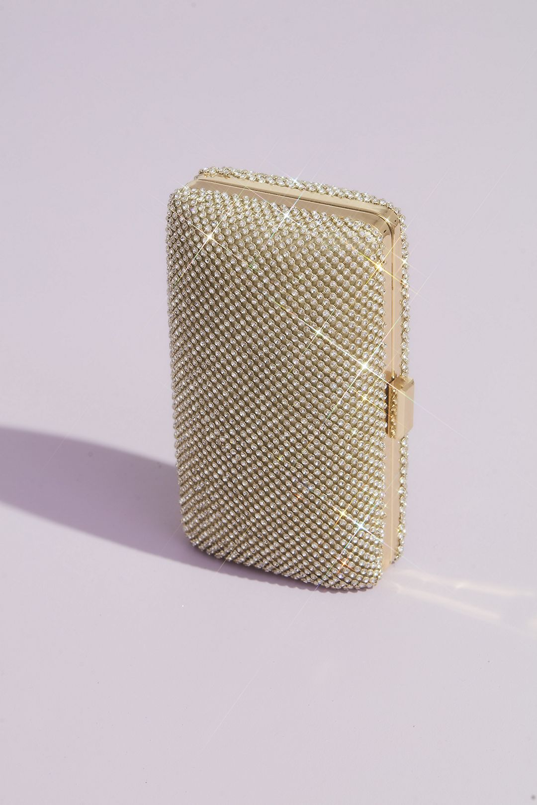 Crystal Minaudiere Evening Clutch with Chain Strap Image 2