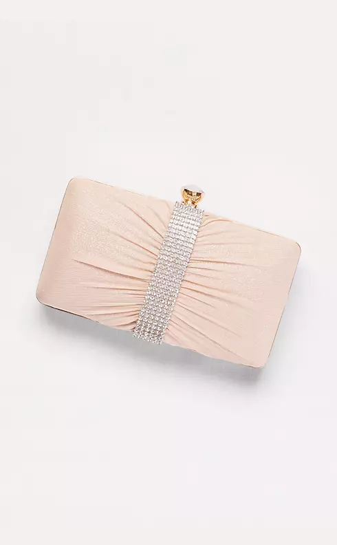 Shimmer Mesh and Rhinestone Clutch Image 1