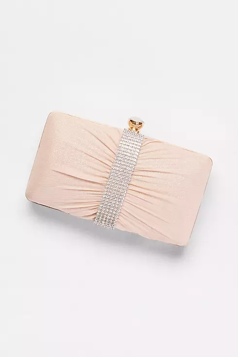 Shimmer Mesh and Rhinestone Clutch Image 1