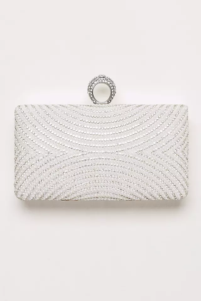 Curved Pearl and Crystal Minaudiere  Image