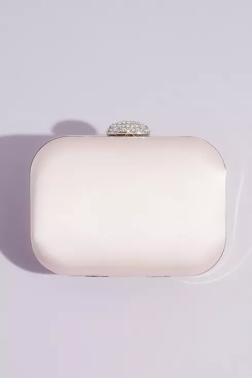 Satin Minaudiere with Crystal Clasp Image 1