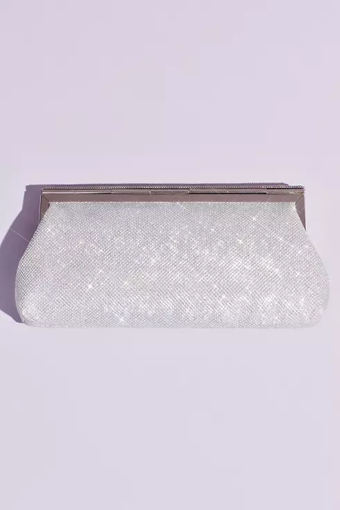 Crystal Top Clasp Glitter Baguette Clutch Image 2