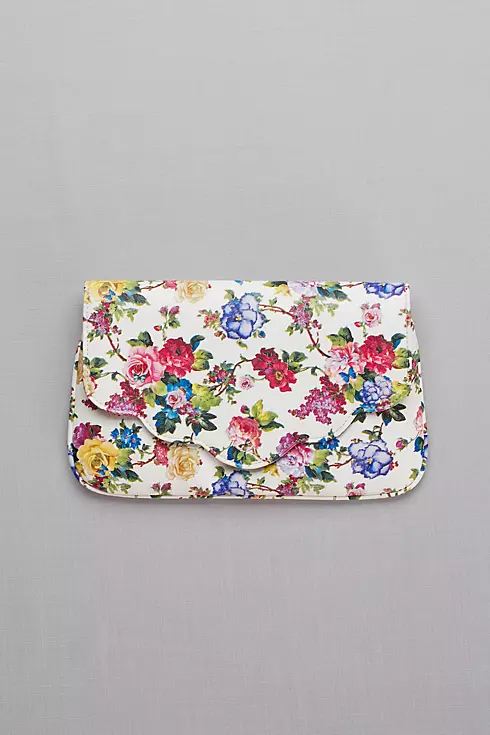 Scalloped Floral Foldover Clutch  Image 1