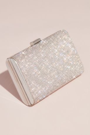 silver clutch bag with wrist strap