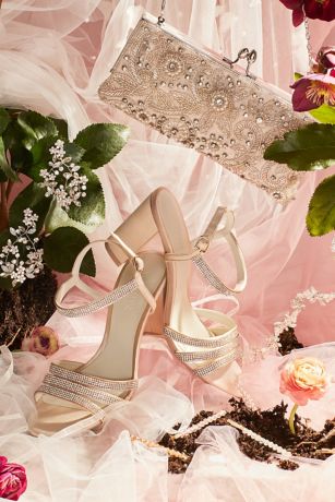 Floral Flourish Crystal Encrusted Clutch | David's Bridal