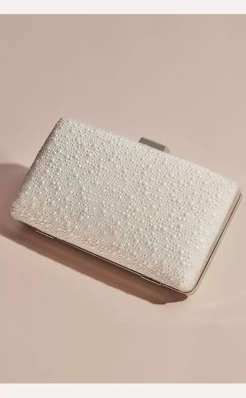 Allover Iridescent Pearl Clutch Image 1