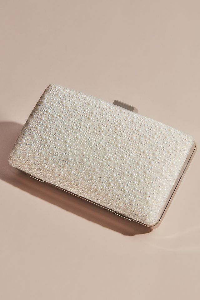 Allover Iridescent Pearl Clutch Image