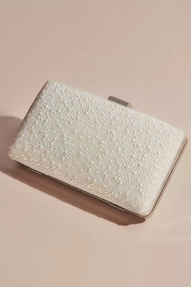 Allover Iridescent Pearl Clutch Image