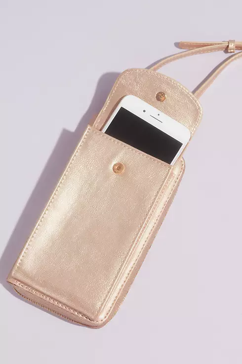 Metallic Phone Case Crossbody Wallet Handbag Image 4
