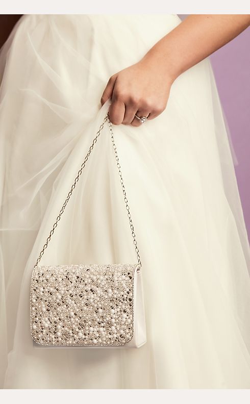  mermaid evening bag rhinestone gold handbag bling diamond purse  floral sparkling wedding shoulder bag : Clothing, Shoes & Jewelry