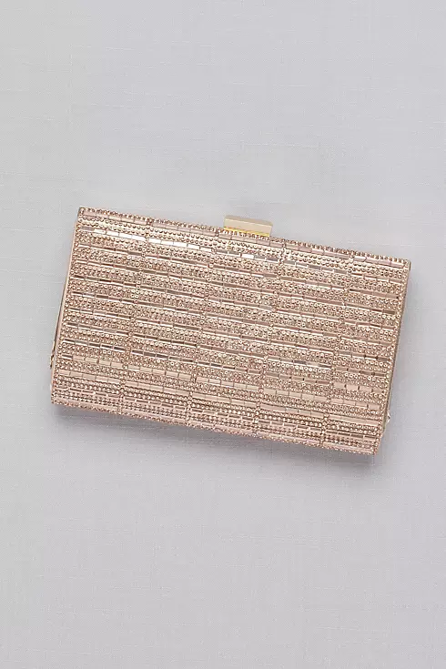 Baguette and Pave Crystal Frame Clutch Image 1