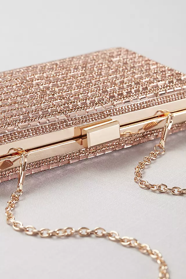 Baguette and Pave Crystal Frame Clutch Image 2
